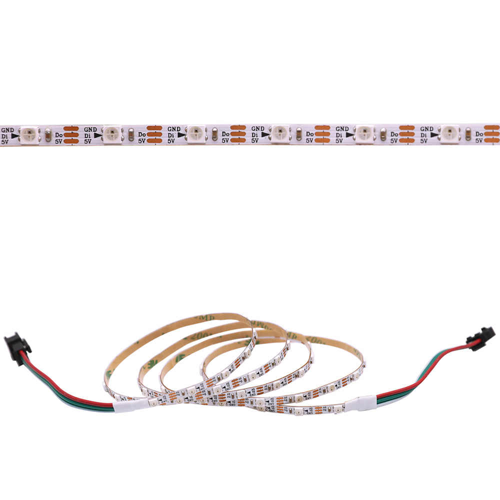 SK6812 RGB 3535SMD 60LEDS/M DC5V 4MM-Wide Digital Intelligent Addressable LED Strip Lights - 3.28-6.56ft optional SK6812 RGB 3535SMD 60LEDS/M DC5V 4MM-Wide Digital Intelligent Addressable LED Strip Lights - 3.28-6.56ft optional